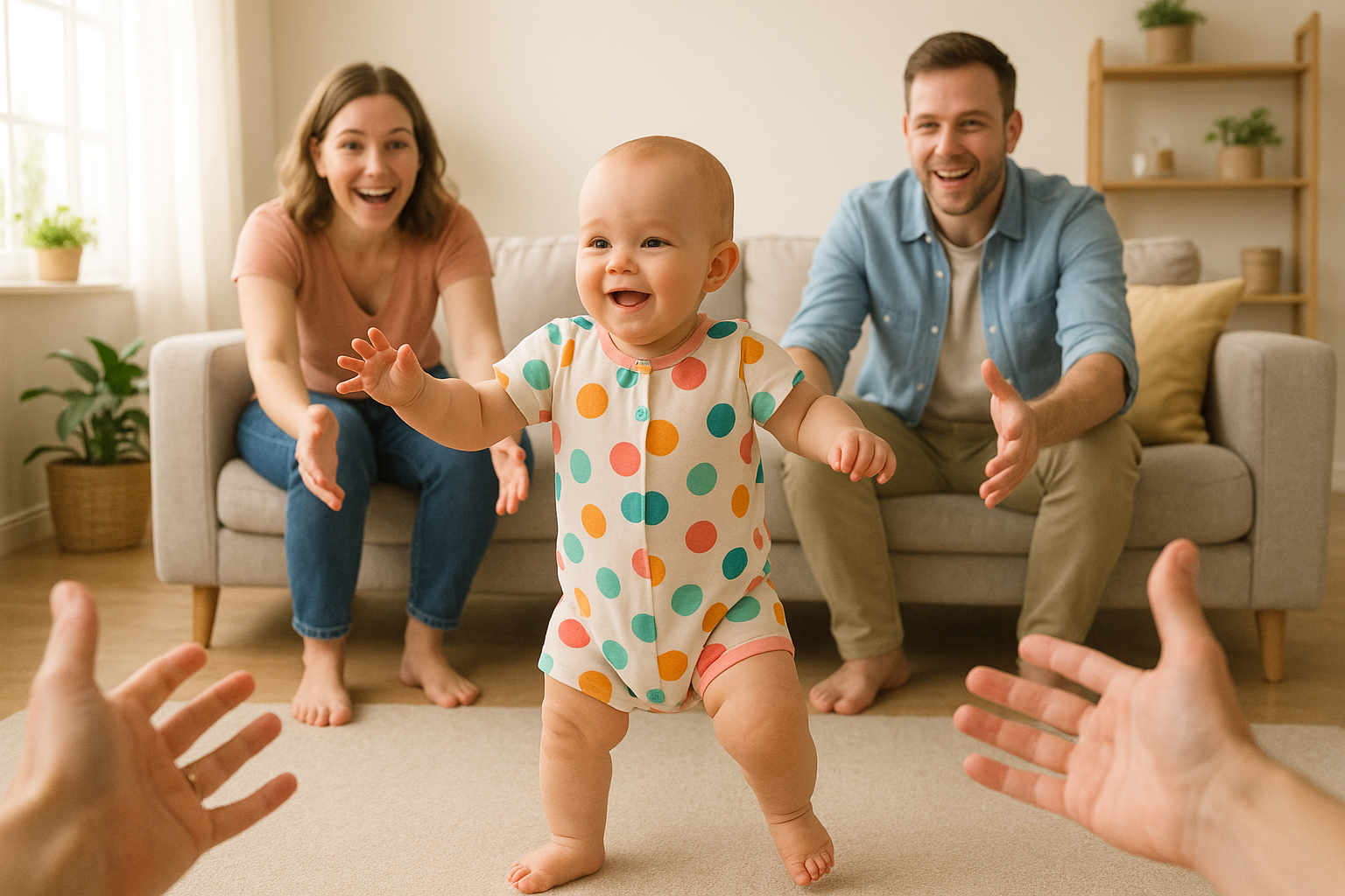 VIDEO DE UN BEBÉ DANDO PRIMEROS PASOS